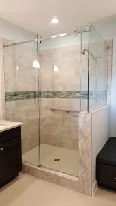 Bathroom Remodel With Walk-In, Glass Shower