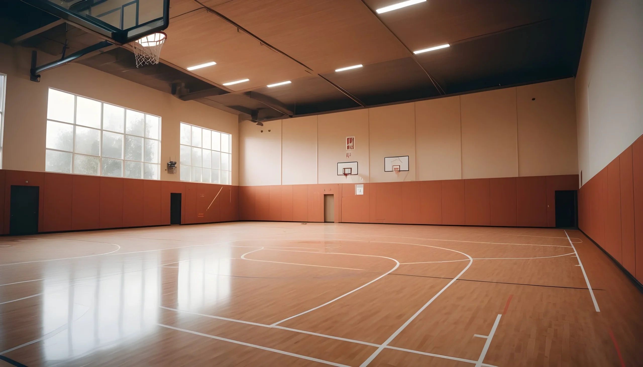 3D Rendering Of Indoor Basketball Court