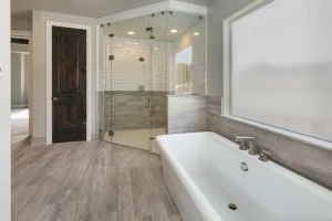 Large bathroom after following the how to remodel a bathroom steps