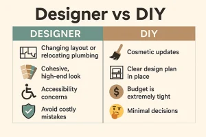 ChatGPT Image of designer vs DIY list for remodeling